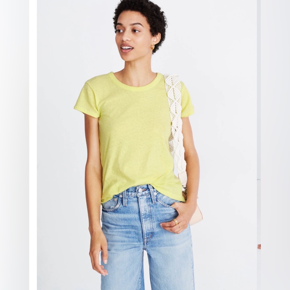 Madewell The Perfect Vintage Tee Exotic Pear Size Medium